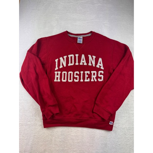 Russell Athletic Other - Russell Athletic Indiana Hoosiers Sweatshirt Small Red Embroidered Pullover Crew